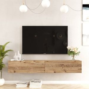 Comoda TV FR8 - A, Locelso, 180x31.6x29.6 cm, natural imagine