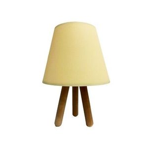 Lampa de masa, 203- K- Wood, FullHouse, 22 x 33 cm, 1 x E27, 60W, crem/natural imagine