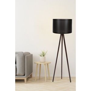 Lampadar, 104, FullHouse, 38 x 145 cm, 1 x E27, 60W, negru/maro imagine
