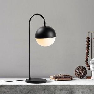 Lampa de masa, Horn - 12204, Fulgor, 18 x 25 x 53 cm, 1 x E14, 40W, negru imagine