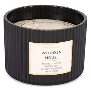 Lumânare parfumată în borcan Wood House, 11, 5 x 8 cm, 250 g imagine