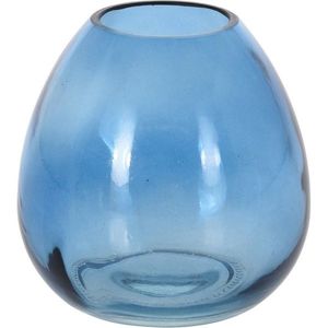 Vază din sticlă Adda, albastru, 11 x 10, 5 cm imagine