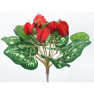 Floare artificială Ciclamă, roșu imagine