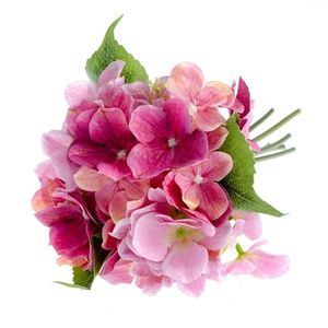 Buchet flori artificiale Hortensie, roz, 30 cm imagine