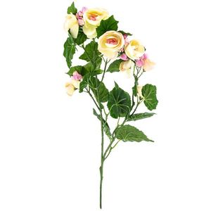 Mănunchi artificial de Begonie - floare și frunze imagine