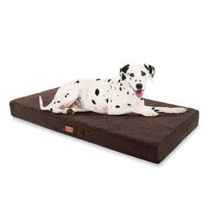 Brunolie Balu, pat pentru câine, pernă pentru câine, lavabil, ortopedic, antiderapant, spumă cu memorie, dimensiunea XL (120 × 10 × 72 cm) imagine
