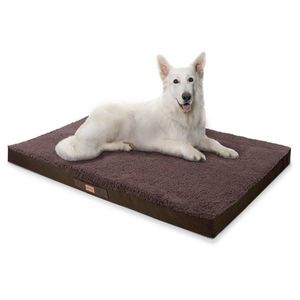 Brunolie Balu, pat pentru câine, pernă pentru câine, lavabil, ortopedic, antiderapant, spumă cu memorie, dimensiunea XXL (135 × 10 × 100 cm) imagine