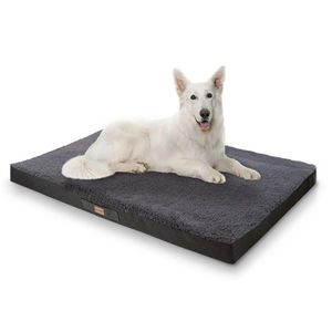 Brunolie Balu, pat pentru câine, pernă pentru câine, lavabil, ortopedic, antiderapant, spumă cu memorie, dimensiunea XXL (120 × 10 × 100 cm) imagine