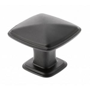 Buton pentru mobila Point, finisaj negru mat GT, 30x30 mm imagine