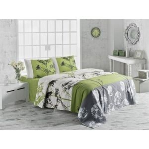 Cuvertura de pat, Victoria, Belezza Green, 160x230 cm, 100% bumbac, 260 gr/m², multicolor imagine
