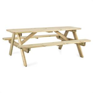 Blumfeldt Picknicker 180, masă de picnic, mobilier de grădină, 32mm, lemn de pin, 45 kg imagine