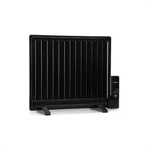 OneConcept Wallander, radiator pe ulei, 600 W, termostat, încălzitor de ulei, ultra-plat, negru imagine