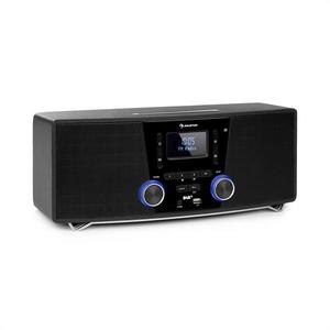 Auna Stockton, sistem stereo micro, max. 20W, DAB +, UKW, CD player, BT, OLED, negru imagine