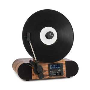 Auna Verticalo SE DAB, gramofon retro, DAB+, tuner FM, USB, BT, AUX, lemn imagine