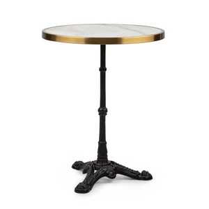 Blumfeldt Patras Lux, masă bistro cu bază cu trei picioare, masă din marmură, Ø: 57, 5 ​​cm, înălțime: 72 cm imagine