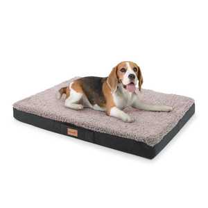 Brunolie Balu, pat pentru câine, pernă pentru câine, lavabil, ortopedic, antiderapant, spumă cu memorie, dimensiunea M (79 × 8 × 60 cm) imagine