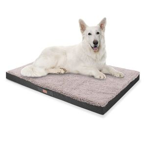 Brunolie Balu, pat pentru câine, pernă pentru câine, lavabil, ortopedic, antiderapant, spumă cu memorie, dimensiunea XXL (120 × 10 × 100 cm) imagine