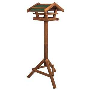 Blumfeldt Casă pentru păsări, stand cu suport, pâslă impermeabilă pentru acoperiș, lemn de pin tratat imagine