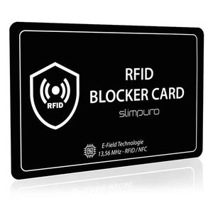 Slimpuro Card de blocare RFID cu semnal de interferență, NFC, format ultra-subțire, card de plată imagine