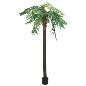 vidaXL Plantă artificială palmier phoenix cu ghiveci, verde, 305 cm imagine