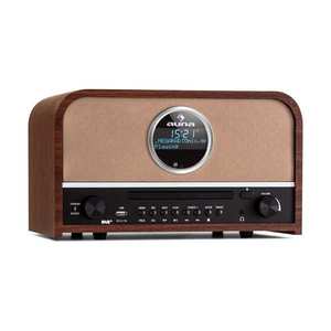 Auna auna Columbia, radio DAB, 60 W, CD player, tuner DAB+/UKW, înregistrare USB, Bluetooth imagine