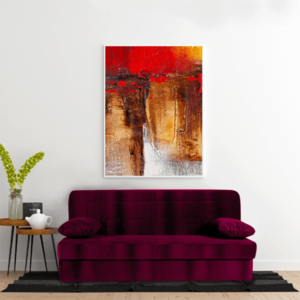 Canapea extensibila click clack, lada de depozitare SARA 1, Rosu Burgundy imagine
