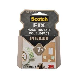 Banda Dublu Adeziva de Montare la Interior - 3M Scotch Fix Mounting Tape Double-Face Interior, 7 kg, 19 mm x 5 m imagine