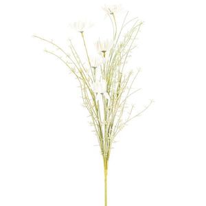 Flori de câmp artificiale 50 cm, albe imagine
