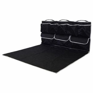 Pătură de protecție cu buzunare pentru portbagaj, neagră imagine
