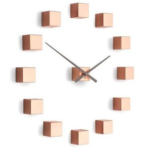 Ceas de design Future Time FT3000CO Cubic copper, autoadeziv, diam. 50 cm imagine