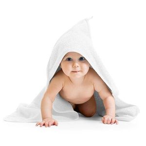 Prosop cu glugă pentru bebeluși, alb, 80 x 80 cm imagine