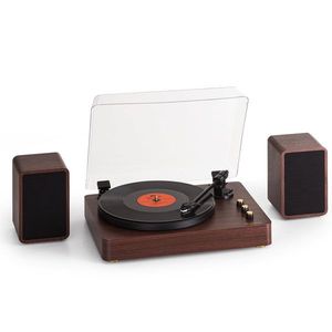 Auna TT-Play Prime, gramofon, difuzoare stereo, transmisie prin curea, 33 1/3 și 45 rpm imagine