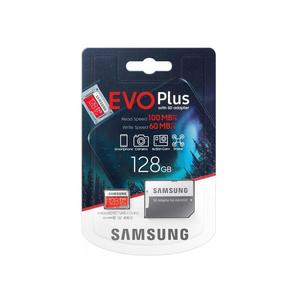 Card de memorie MicroSDXC 128GB EVO+ U3 100MB/s Samsung MB-MC128HA + adaptor SD imagine