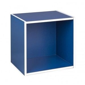Raft modular, Composite Cube, Bizzotto, 35x29.5x35 cm, PAL laminat/MDF, albastru imagine