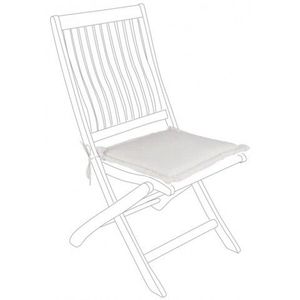 Perna pentru scaun de gradina Poly180 Square, Bizzotto, poliester impermeabil, 42 x 42 cm, natural imagine