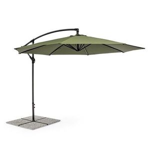 Umbrela pentru gradina/terasa Texas, Bizzotto, Ø300 cm, stalp 48 mm, stalp rotativ 360°, otel/poliester, verde oliv imagine