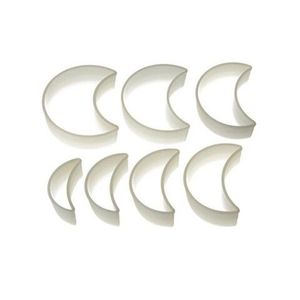 Set 7 forme pentru biscuiti Moon, Silikomart, 8x3.5 cm - 13x10.5 cm, nailon imagine