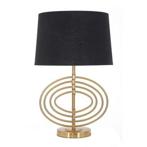 Lampa de masa, Fluy, Mauro Ferretti, 1 x E27, 40W, negru/auriu imagine