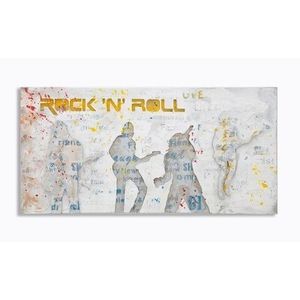 Tablou Rock n Roll, Mauro Ferretti, 120x3x60 cm, canvas/lemn, multicolor imagine