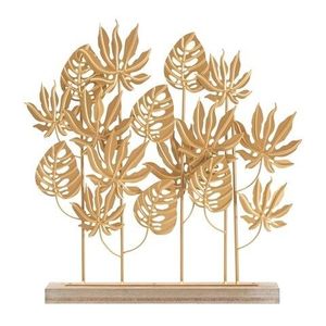 Decoratiune Palm, Mauro Ferretti, 56x10x57.5 cm, fier, auriu imagine