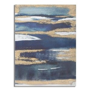 Tablou decorativ Dark Blue, Mauro Ferretti, 60x80 cm, canvas pictat manual, multicolor imagine