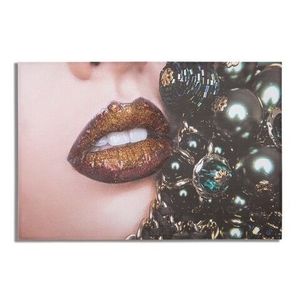 Tablou decorativ Beautiful Lips, Mauro Ferretti, 80x120 cm, lemn pin/canvas imprimat imagine