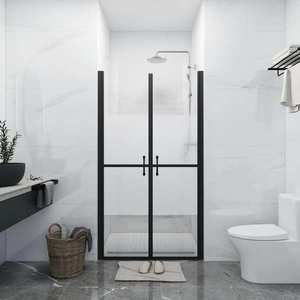 vidaXL Ușă cabină de duș, jumătate mată, (93-96)x190 cm, ESG imagine