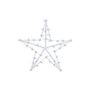 Decoratiune stea luminoasa Koopman Int., 320 LED-uri, 15 x 10 x 44 cm, Alb imagine