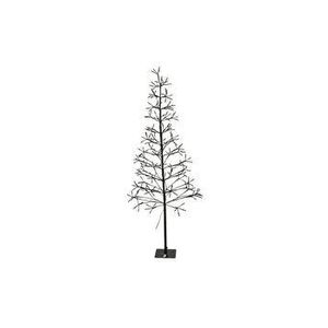 Copac artificial Craciun Koopman Int., 280 LED-uri, polipropilena, 18.3 x 6 x 120 cm, Negru imagine
