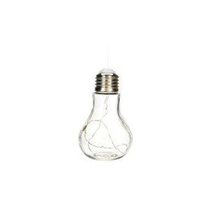 Lampa LED, H&S Collection, 9.5x9.5x19.5cm, sticla, Galben imagine