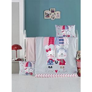 Set lenjerie de pat Victoria, pentru copii, 121VCT2019, Albastru imagine