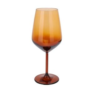 Pahar de vin Sunrise din sticla portocaliu 490 ml imagine