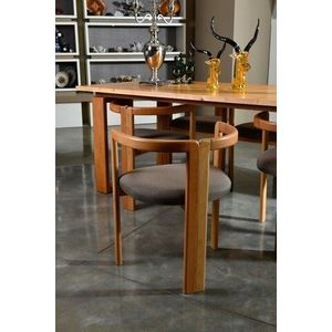 Scaun, Vow Chair, Cery 998VOW1125, 47 x 71 x 57 cm, lemn de carpen, maro/stejar imagine