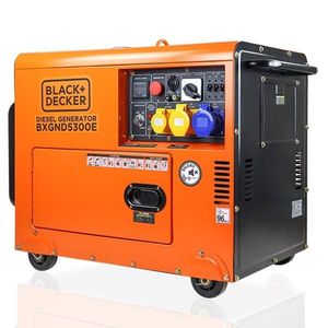 Generator Curent Electric Diesel Black+Decker BXGND5300E 5300 W ATS imagine